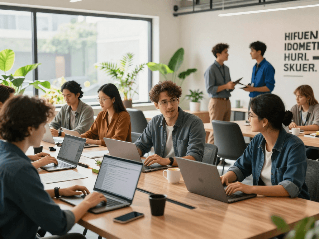 Affordable online promotion for local service providers in a modern co-working space