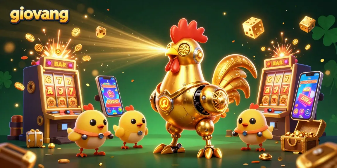 Experience thrilling betting with giovang's dynamic gaming landscape featuring vibrant casino elements.