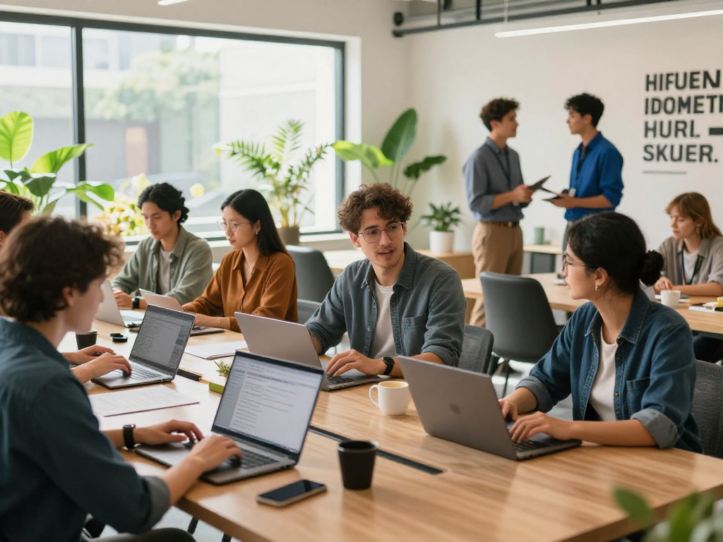 Affordable online promotion for local service providers in a modern co-working space