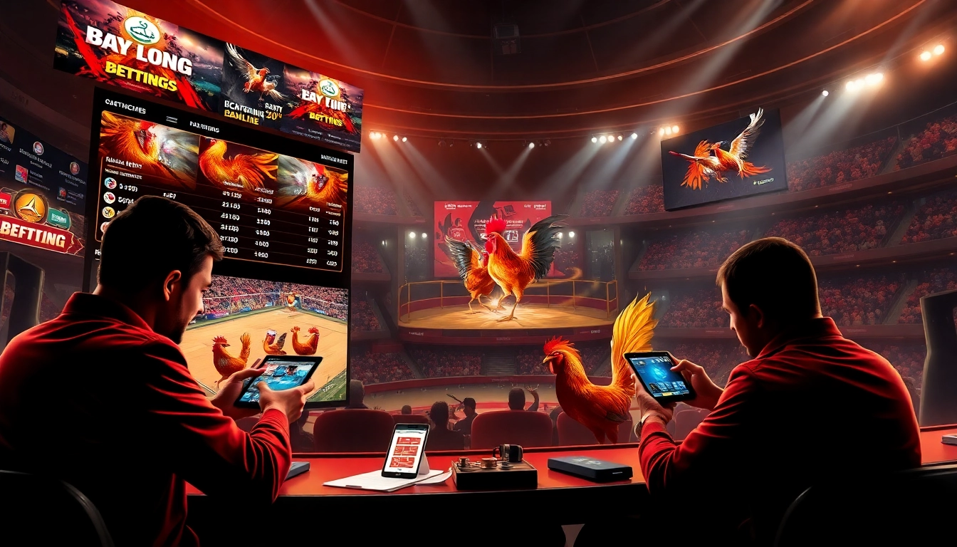 Activate thrilling bets at dagawin.live with live cockfighting action and vibrant betting graphics.
