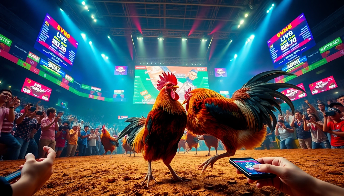 Experience the excitement of live cockfighting at sv368win.live with dynamic visuals and engaging spectators.