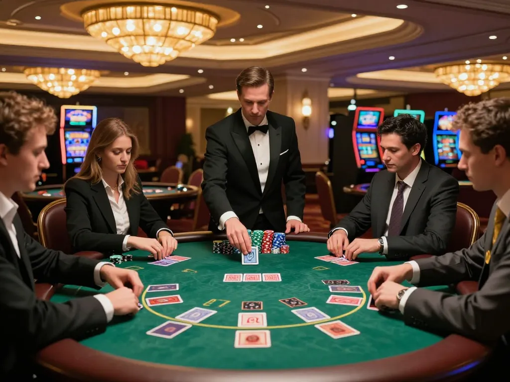 Experience high-stakes blackjack at https://mm88.green/ with engaged players and professional dealer