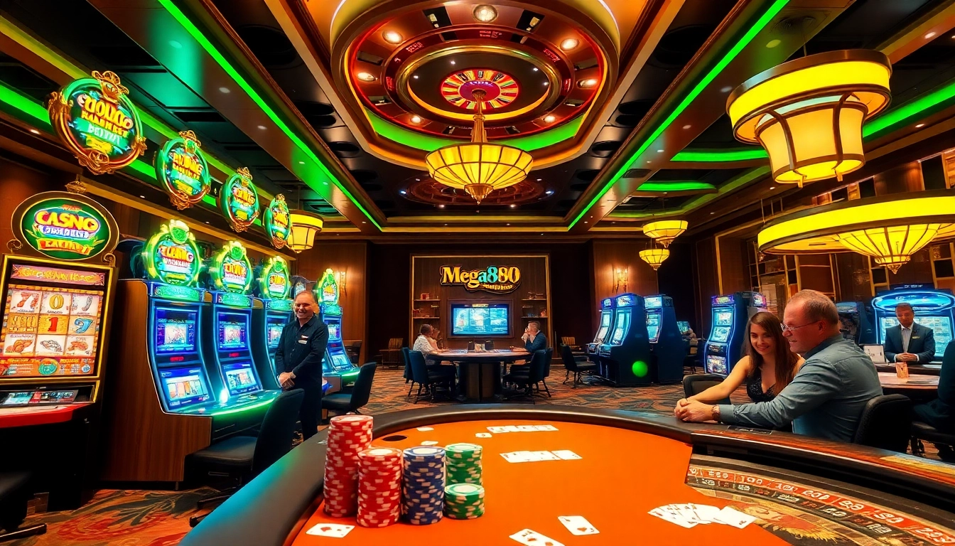Experience the excitement of playing Mega888 APK with vibrant casino visuals and engaging gameplay.