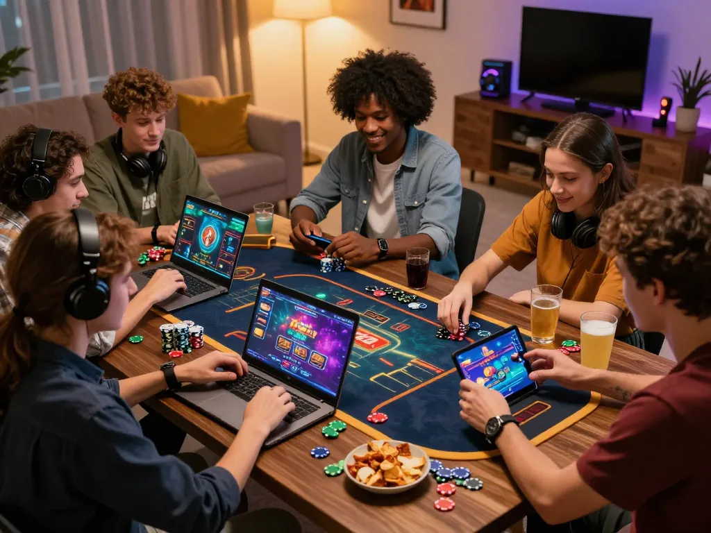 Friends enjoying an engaging gaming experience with 789club, showcasing vibrant graphics and a lively atmosphere.