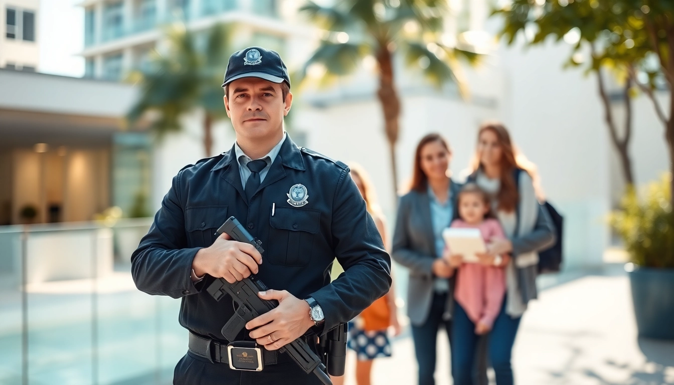 Demonstrating Family Protection with a professional security detail safeguarding a family in an urban setting.