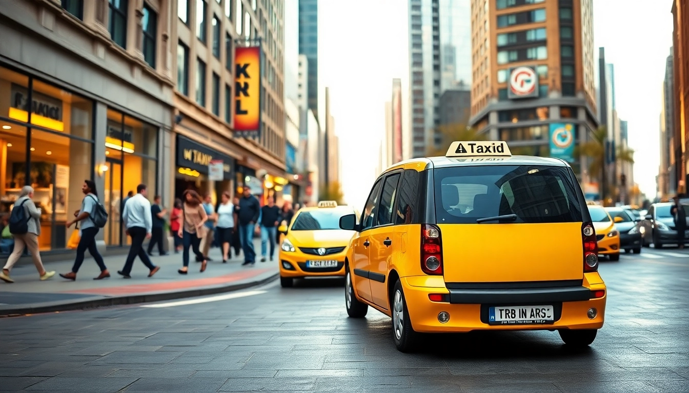 Minicabs parked in an urban setting, showcasing reliable transportation options for commuters.