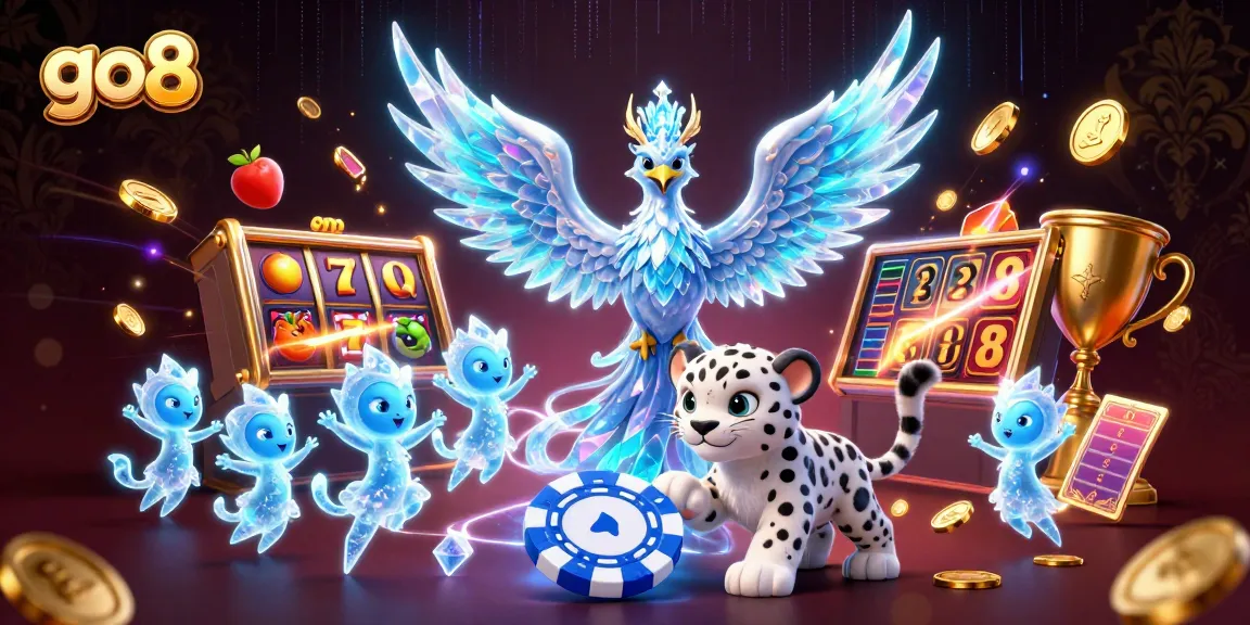 Experience exhilarating gameplay at go8 through vibrant 3D illustrations showcasing thrilling slot games.