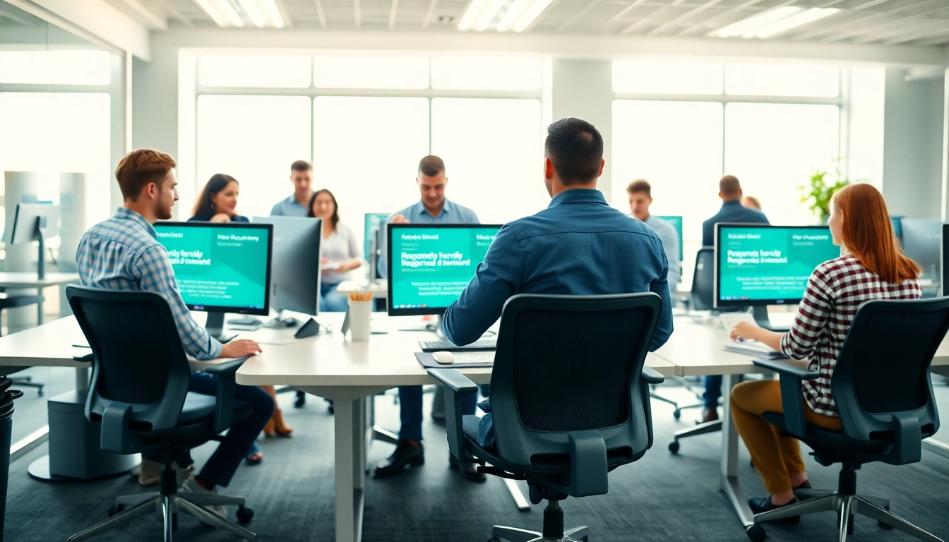 Implementing reasonable adjustments at work (UK) for a diverse team in a modern office.