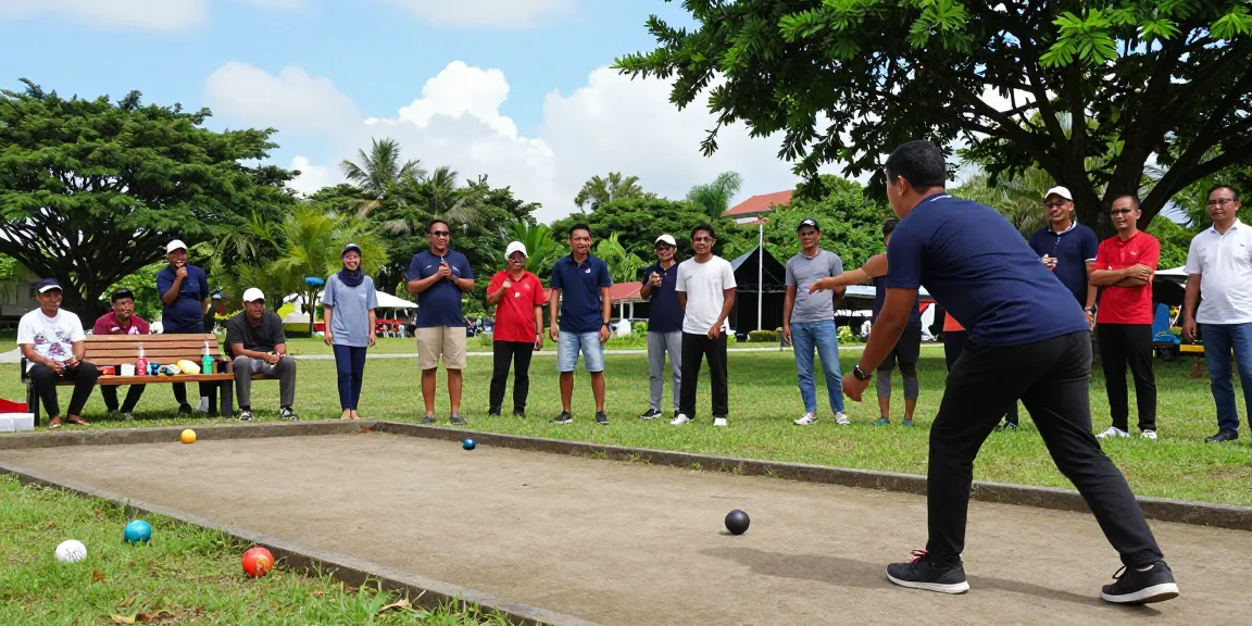 FOPI Kota Kendari's vibrant petanque match showcasing community engagement and sportsmanship.