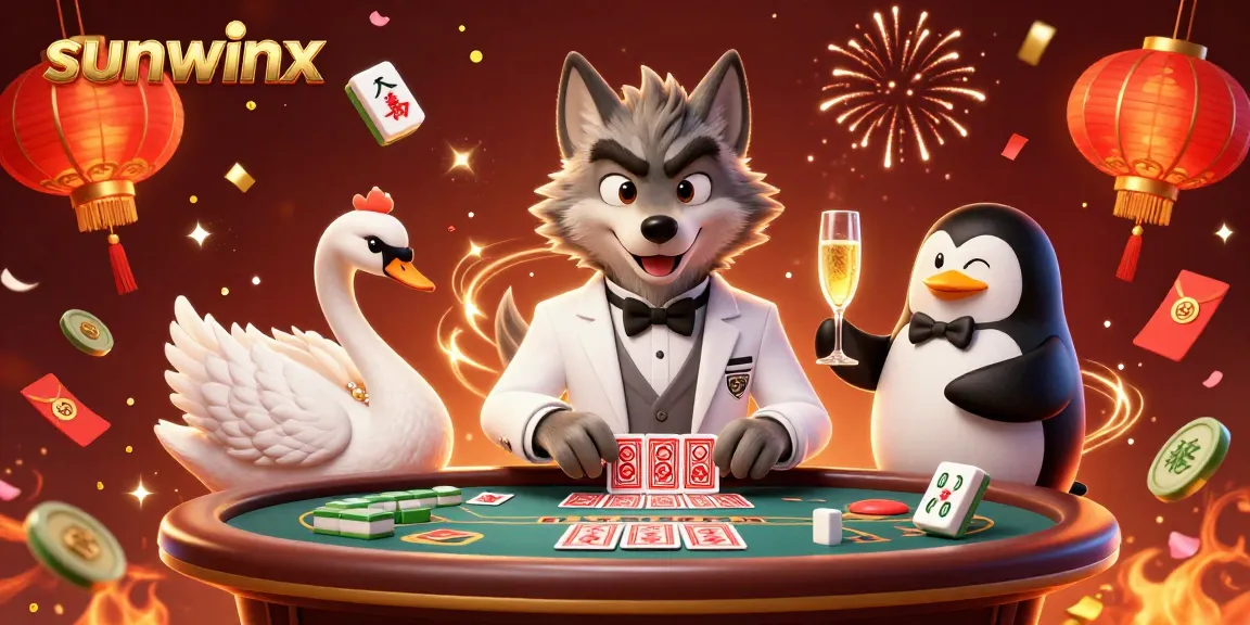 Experience thrilling gambling at sunwinx with elegant characters and festive elements.