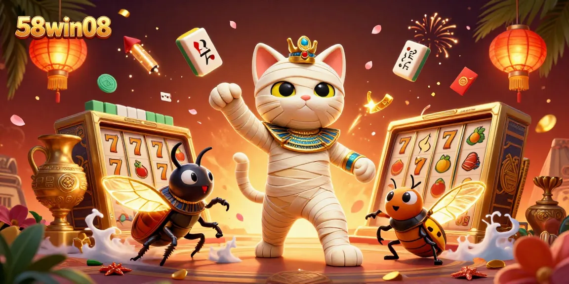 Experience thrilling gameplay at 58win08 with our vibrant casino scene featuring dynamic characters.