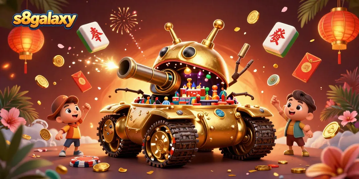 Experience the vibrant excitement of gambling at s8galaxy with a captivating 3D casino illustration.