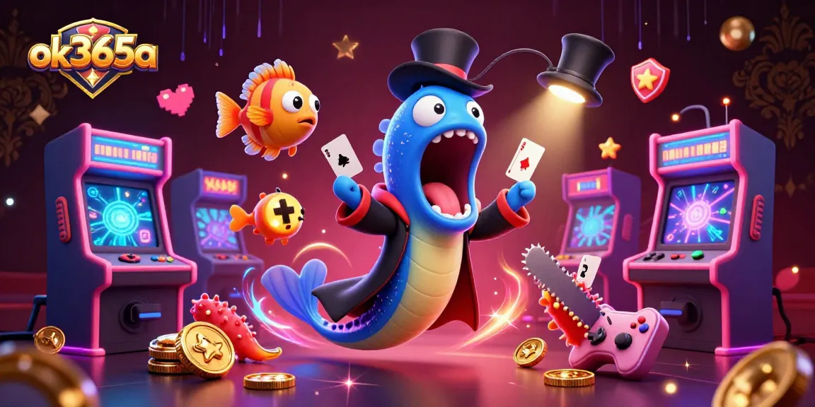 Experience the mesmerizing magic of ok365a with vibrant characters performing in a rich casino atmosphere.